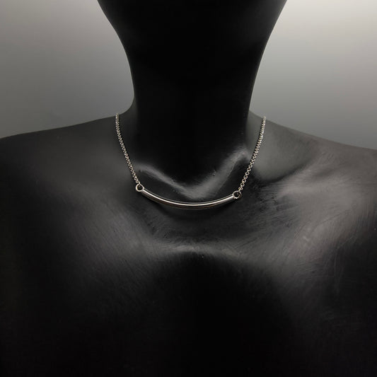 Silver Arc Necklace