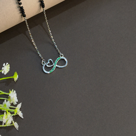 Silver Infinity Chain Mangalsutra