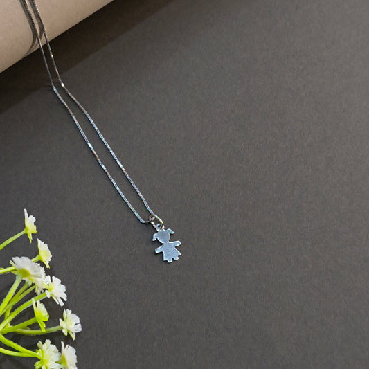 Silver Little Girl Pendant