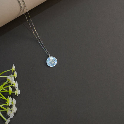 Silver Compass Pendant