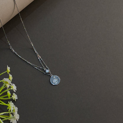 Silver Cosmic Orbit Pendant