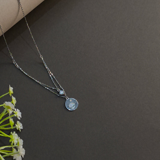 Silver Cosmic Orbit Pendant