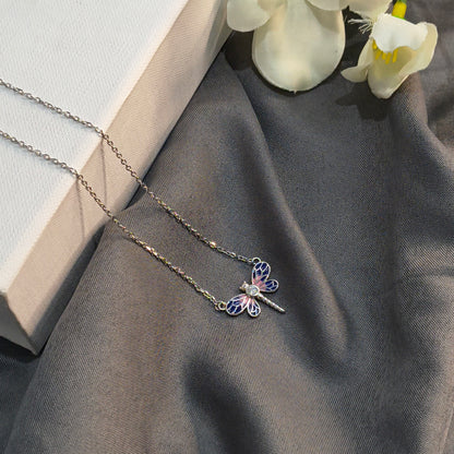 Silver Dragonfly Pendant