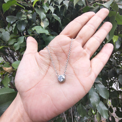 Silver Soliatire Pendant