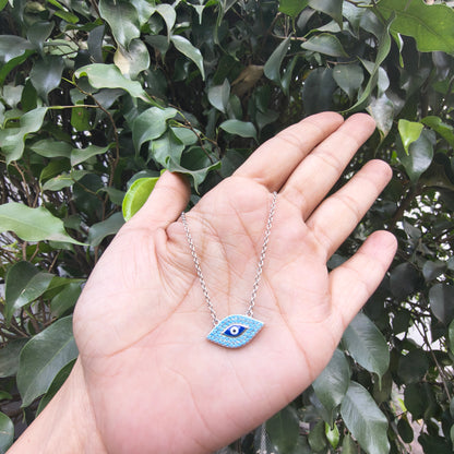 Silver Evil Eye Pendant