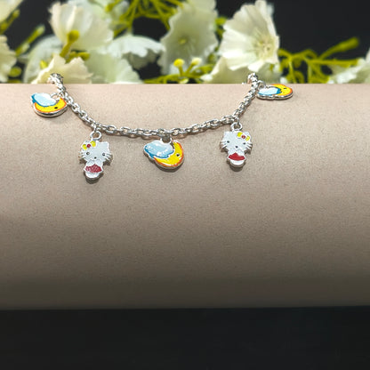 Silver Moonlight Kitty Baby Bracelet