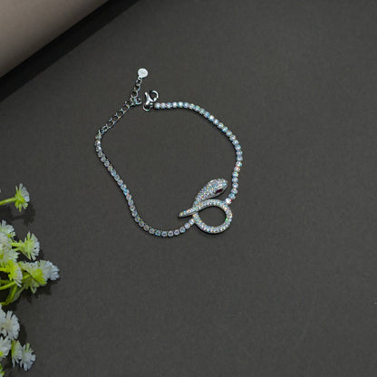 Silver Serpent Knot Bracelet