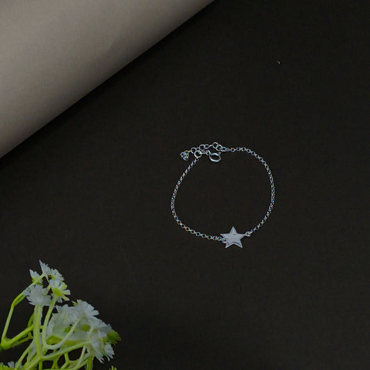 Silver Minimal Star Bracelet