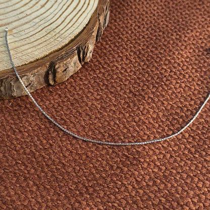 Silver Minimal Chain Anklet