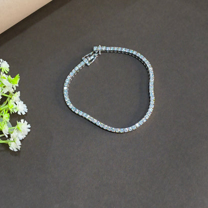 Silver Velocity Tennis Bracelet