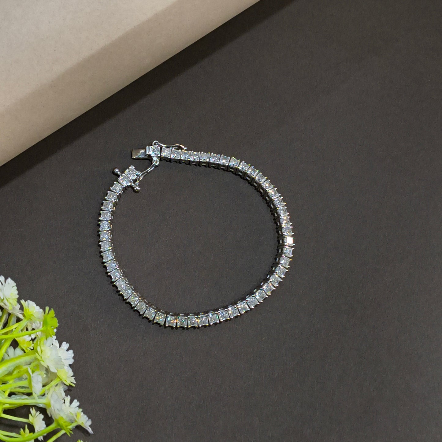 Silver Rivera Tennis Bracelet