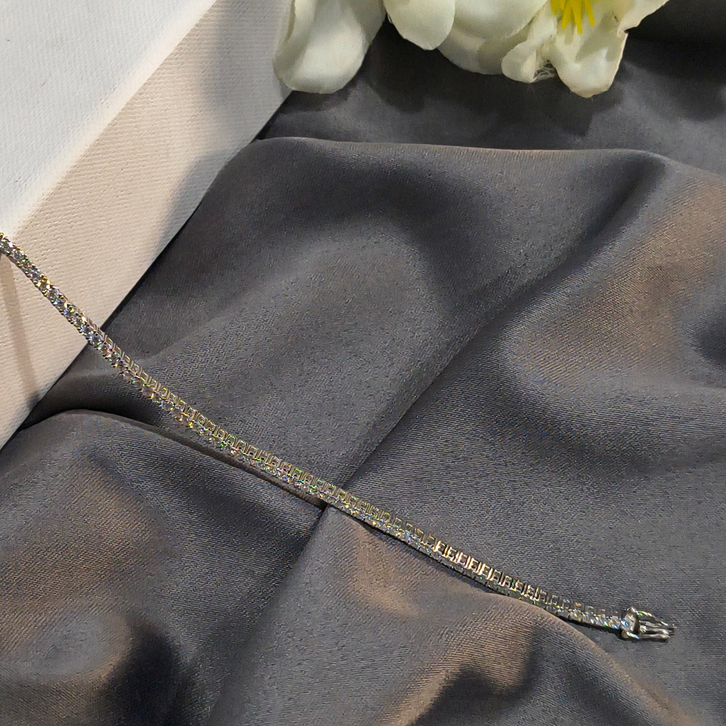 Silver Signature Tennis Bracelet