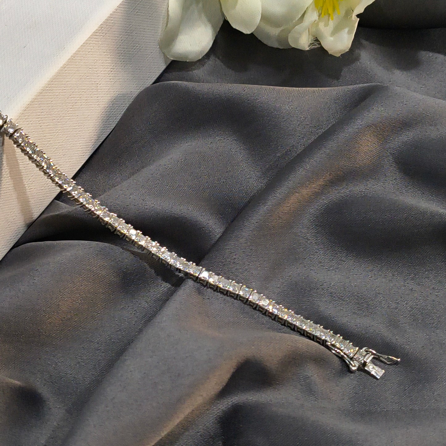 Silver Rivera Tennis Bracelet