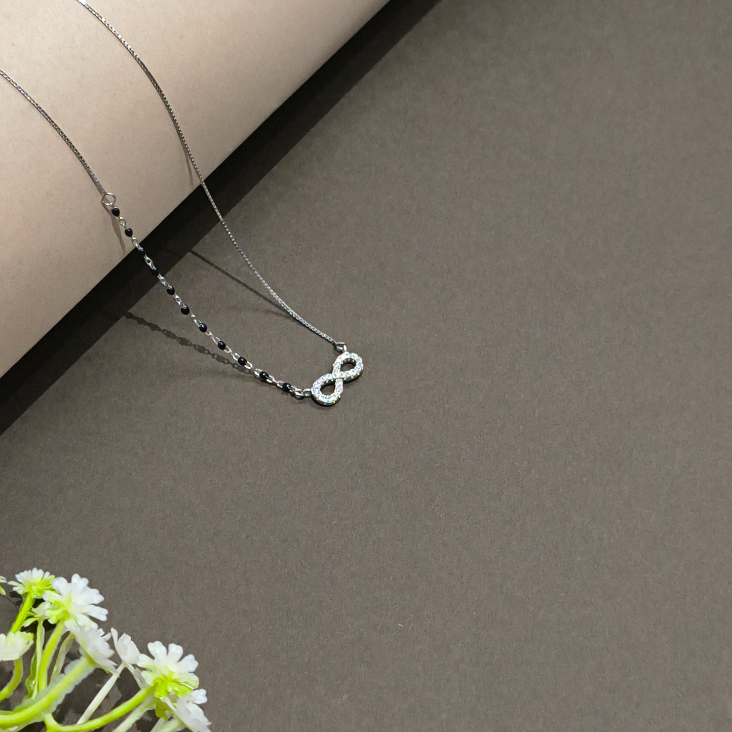 Silver Loop Of Life Mangalsutra