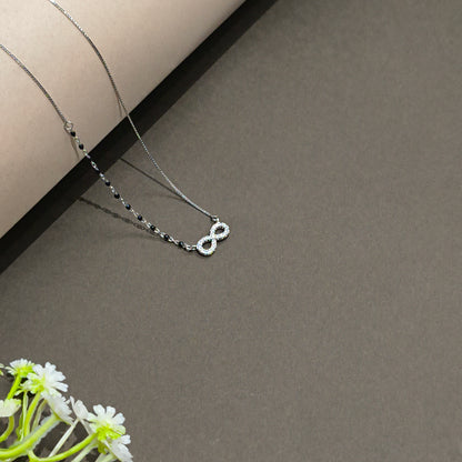 Silver Loop Of Life Mangalsutra