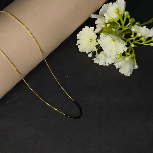 Gold Plated Silver Arc Mangalsutra