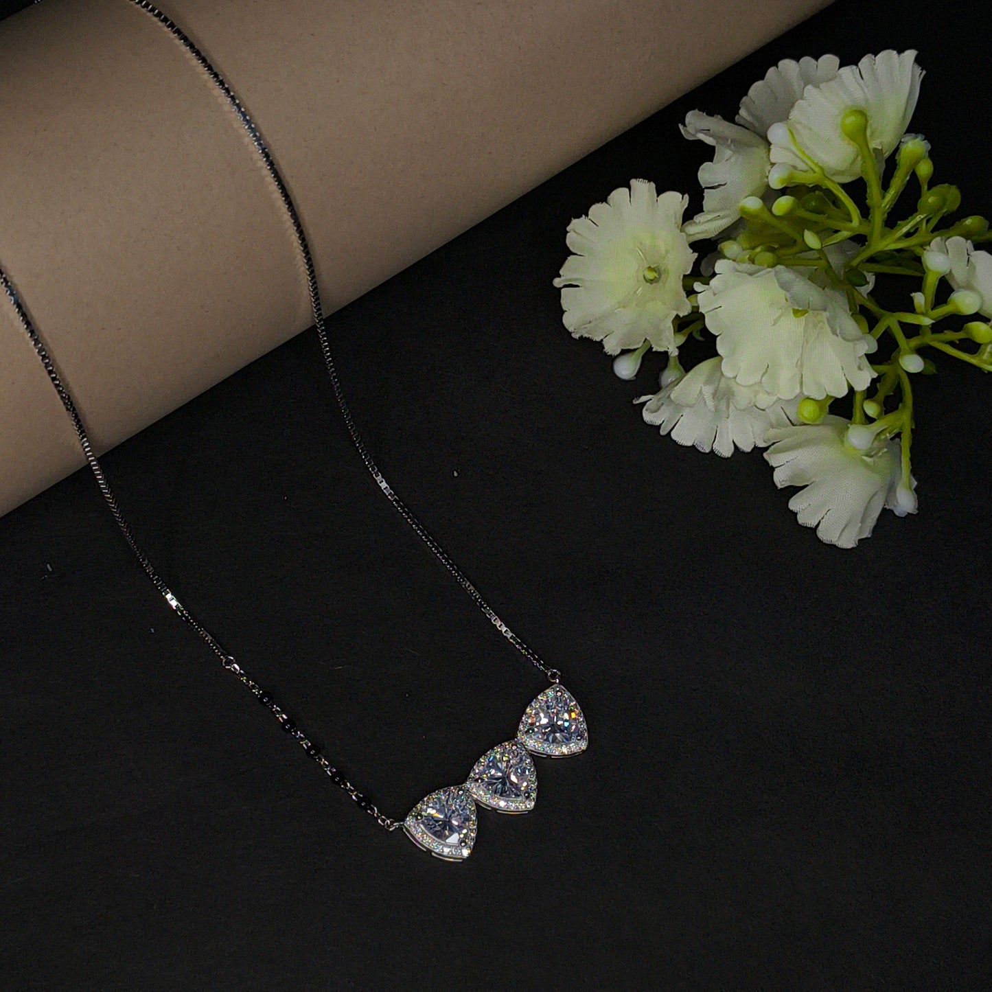 Silver Promise Trio Mangalsutra