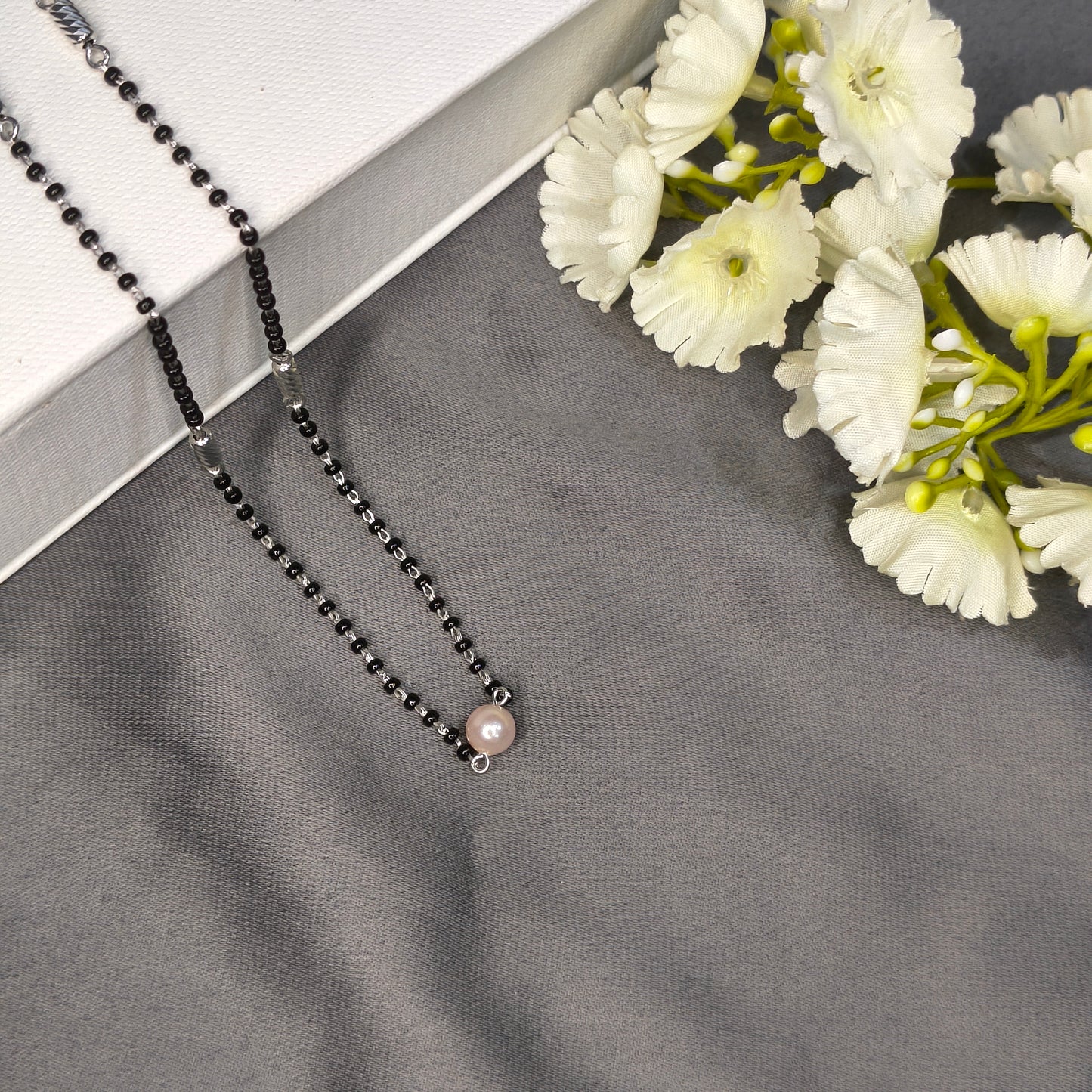 Silver Classic Pearl Mangalsutra