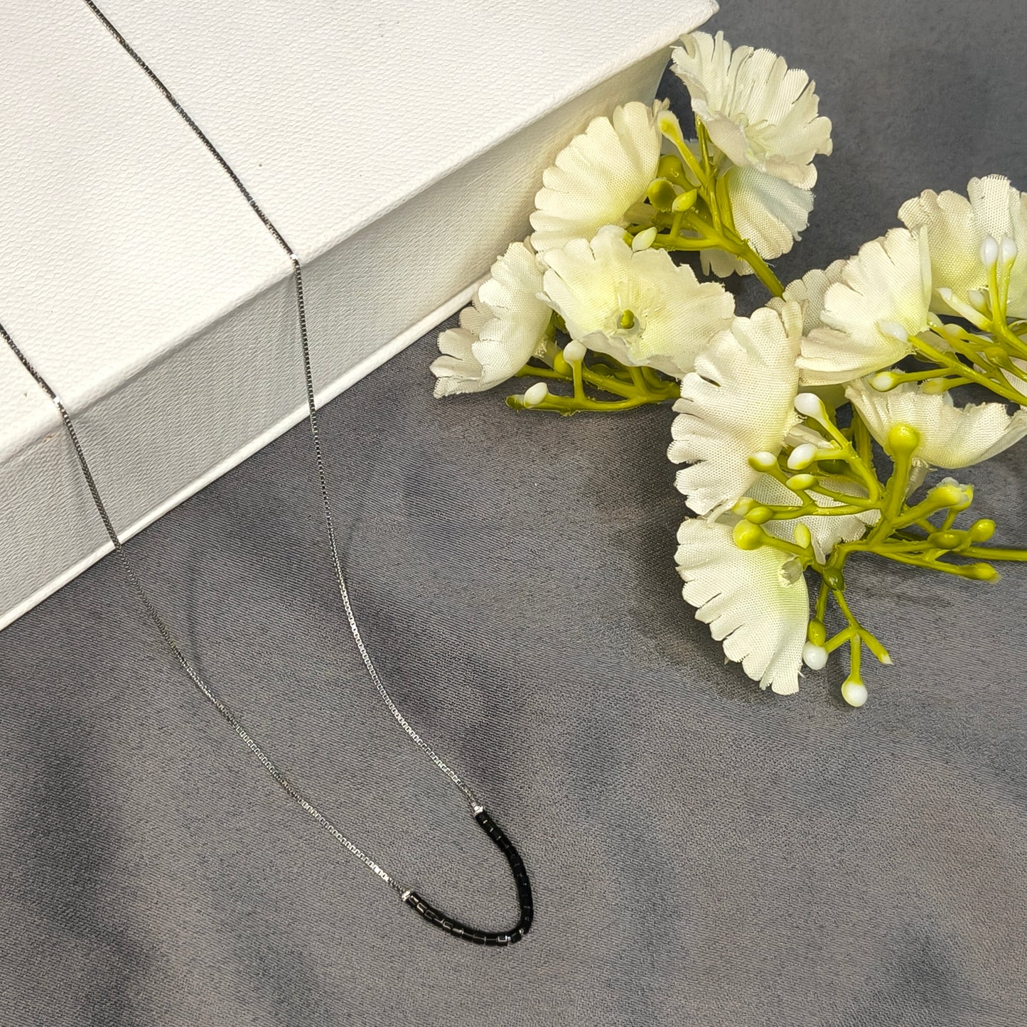 Silver Arc Mangalsutra