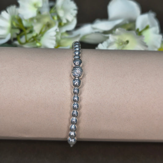 Silver Modern Luxe Bracelet