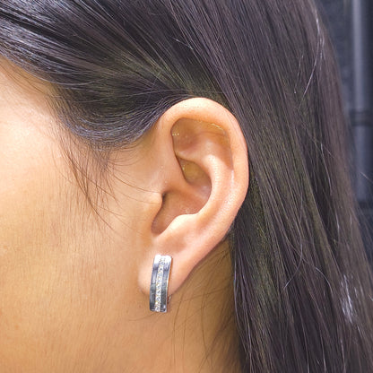 Silver Crescent Earrings