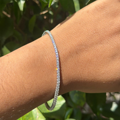 Silver Velocity Tennis Bracelet