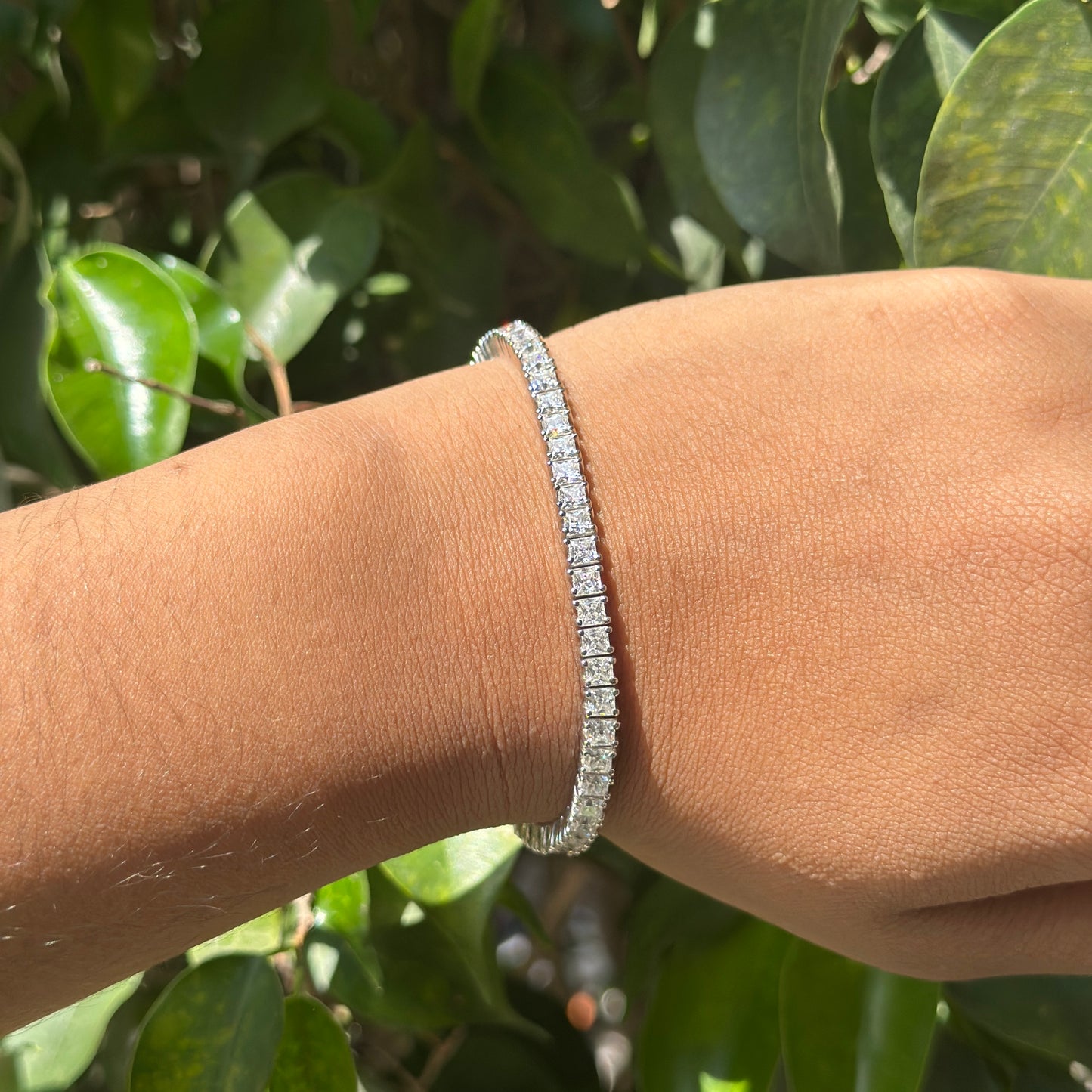 Silver BB Tennis Bracelet