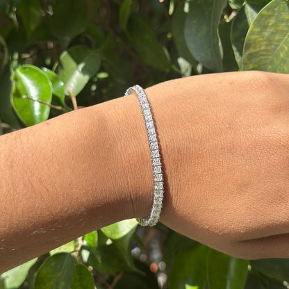 Silver BB Tennis Bracelet