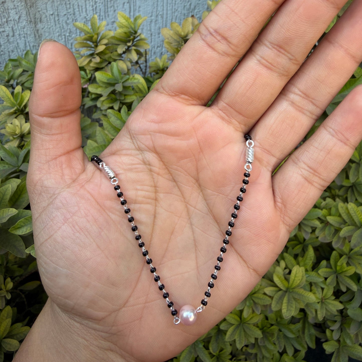 Silver Classic Pearl Mangalsutra