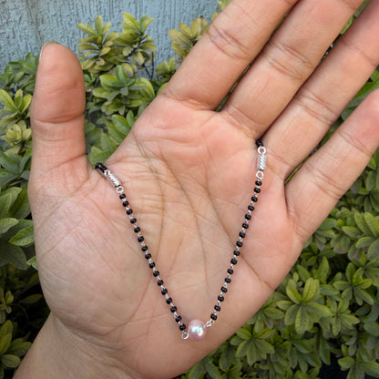 Silver Classic Pearl Mangalsutra