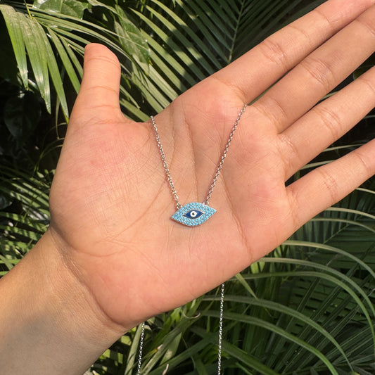 Silver Evil Eye Pendant