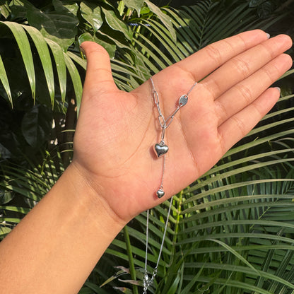 Silver Puffy Heart Pendant