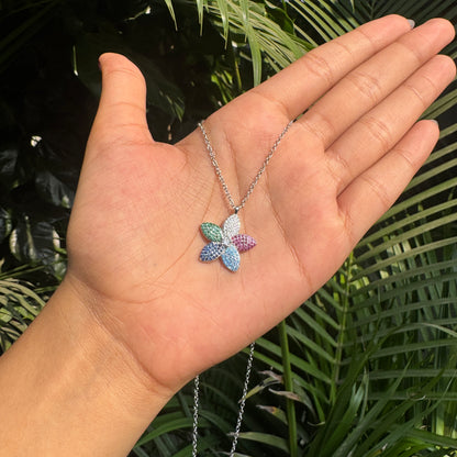 Silver Flower Necklace