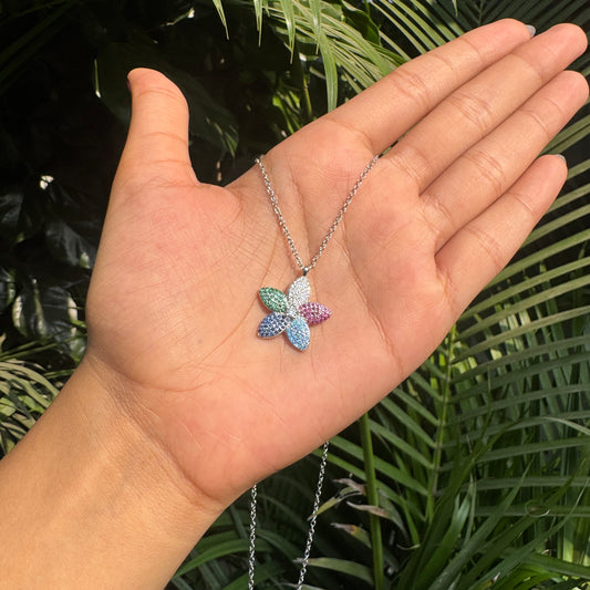 Silver Flower Necklace