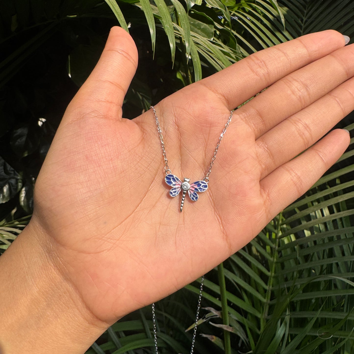 Silver Dragonfly Pendant