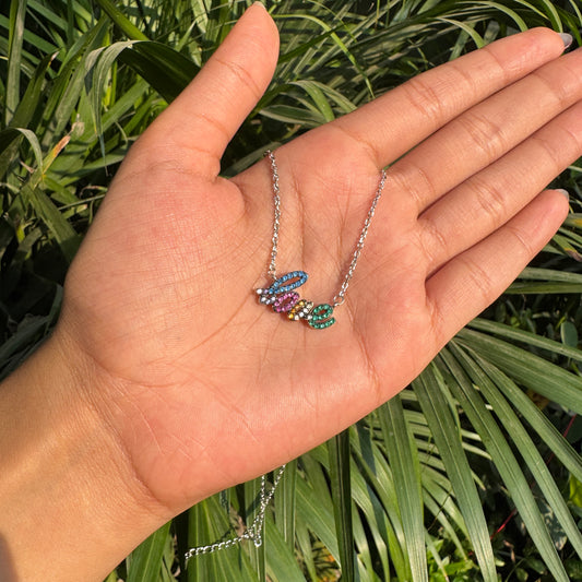 Silver Scrabble Love Pendant