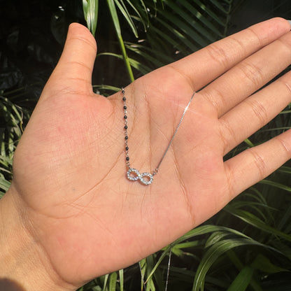 Silver Loop Of Life Mangalsutra