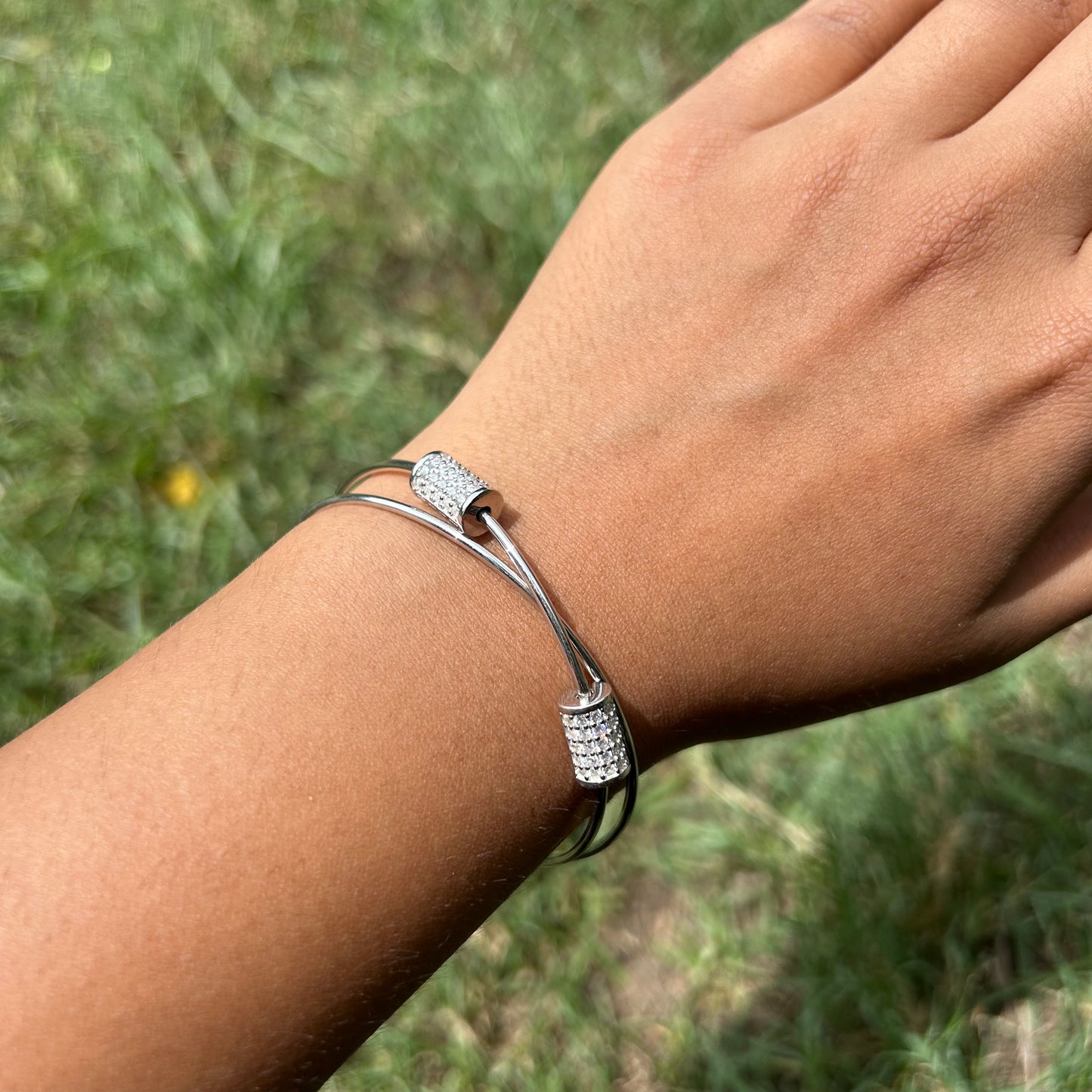 Silver Beaded Bracelet
