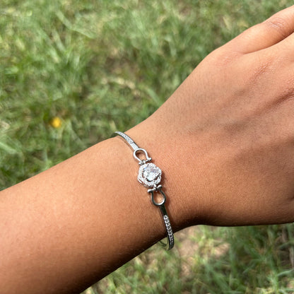 Silver Crown Spark Bracelet