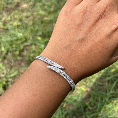 Silver Grace Curve Bracelet
