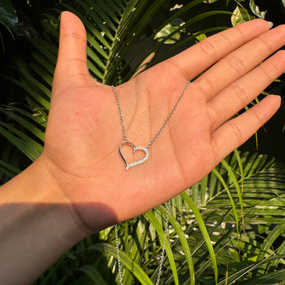 Silver Minimal Heart Pendant