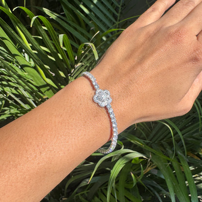 Silver Zenith Tennis Bracelet