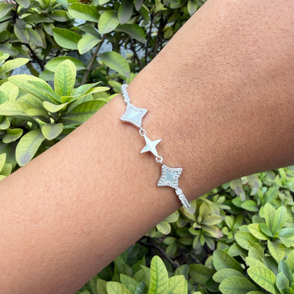 Silver Stardust Contrast Bracelet