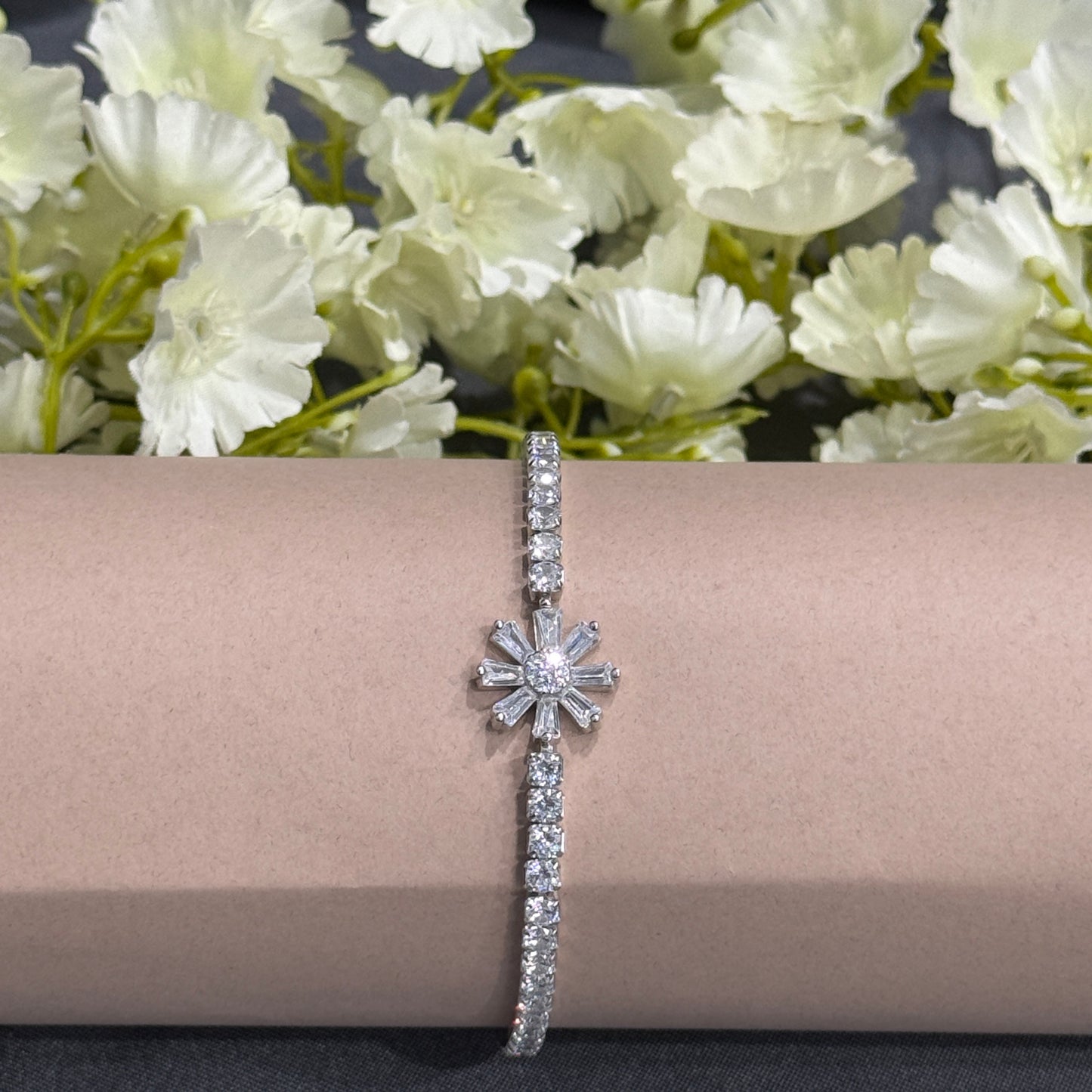 Silver Aurora Tennis Bracelet