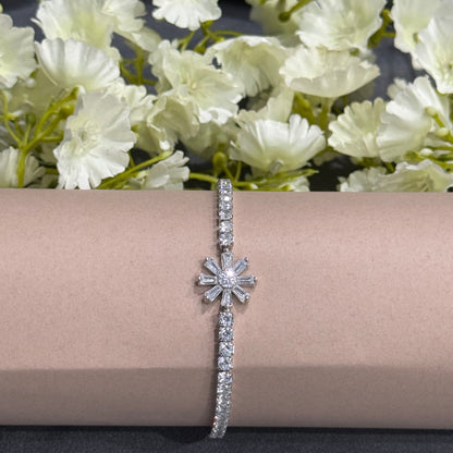 Silver Aurora Tennis Bracelet