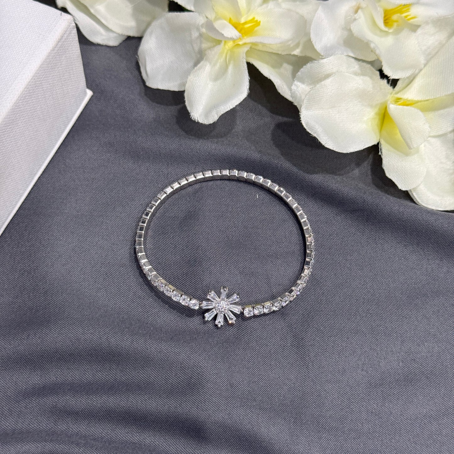 Silver Aurora Tennis Bracelet