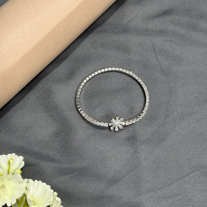 Silver Aurora Tennis Bracelet