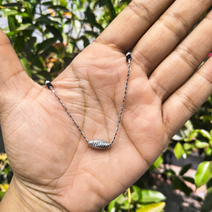 Silver Aurora Beads Mangalsutra