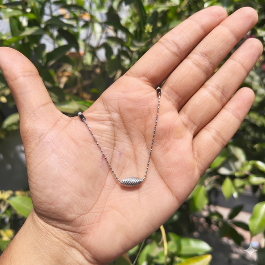 Silver Aurora Beads Mangalsutra