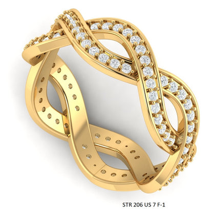 Lab Diamond Infinity Eternity Wedding Ring